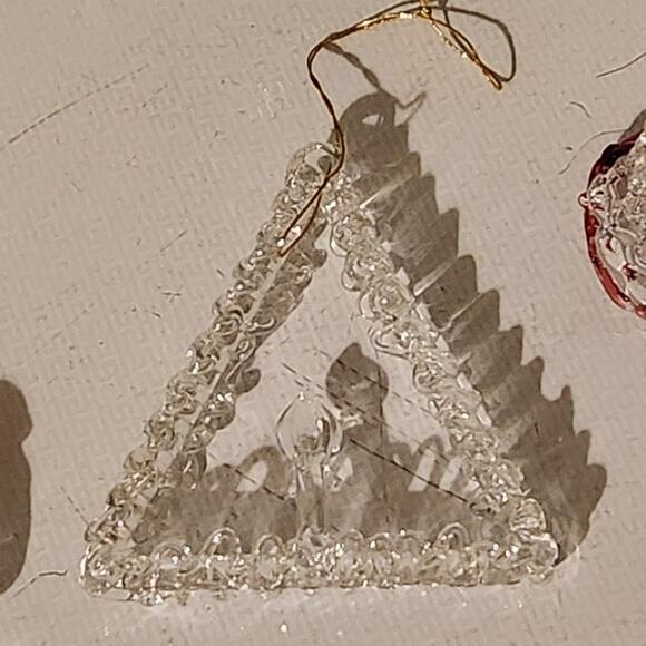 Ornaments vintage antique glass Christmas holiday 4 wreath house bells candle - Picture 6 of 12